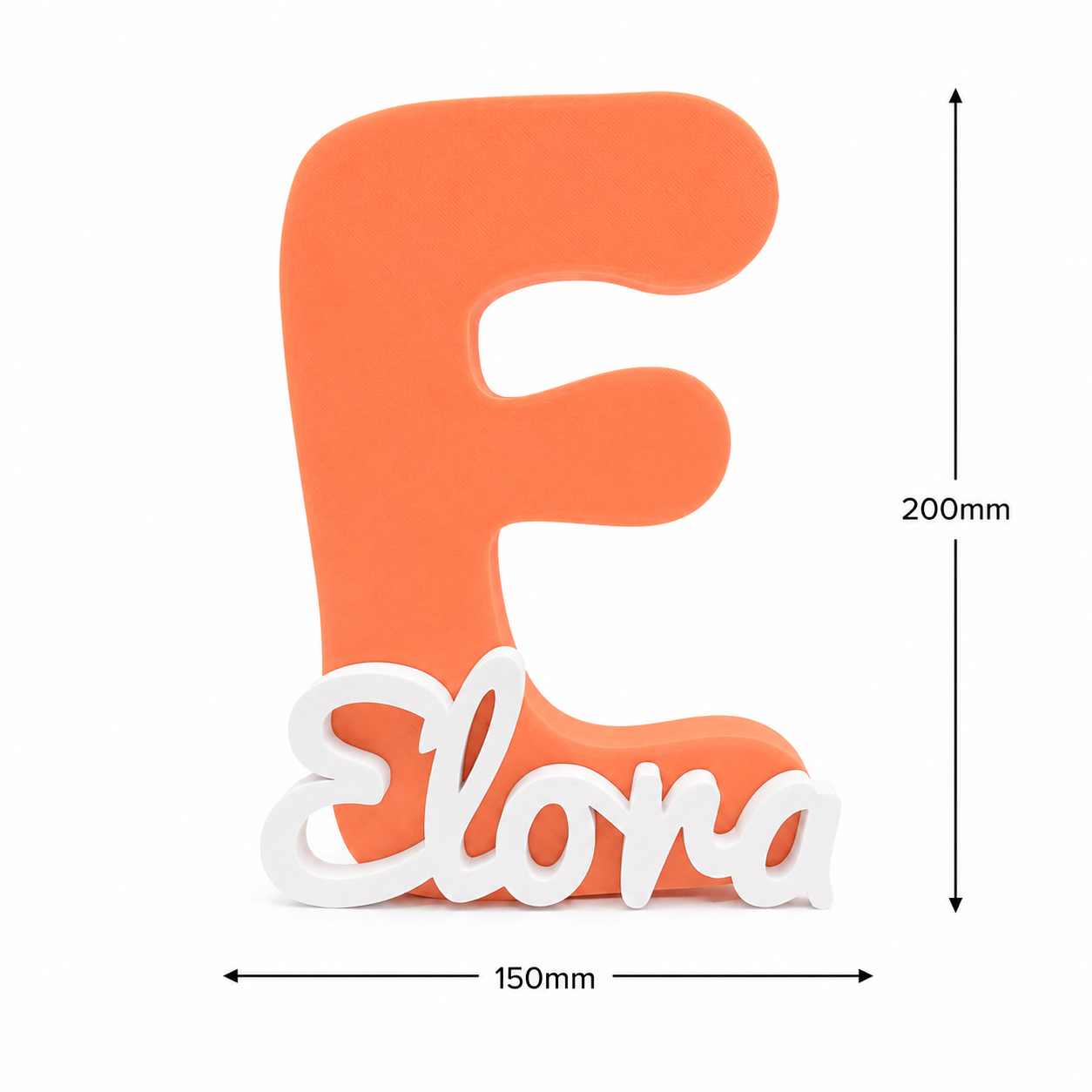 Personalised Initial & Name Sign – Custom Nursery Wall Decor